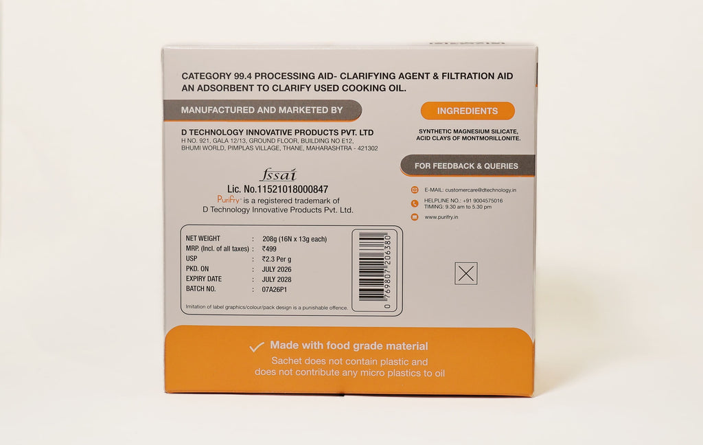 Purifry Oil Purification Sachets